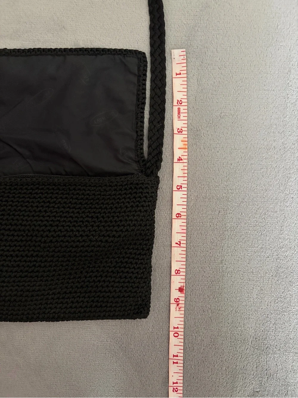 Old Navy Black Crochet Crossbody Purse